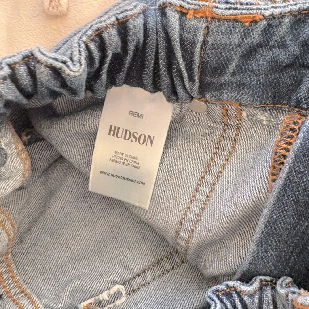 Hudson Remi High-Rise Straight Leg Jeans in Blue 26